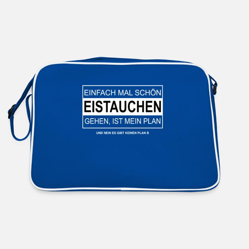 Einfach mal schön EISTAUCHEN gehen Retro Tasche