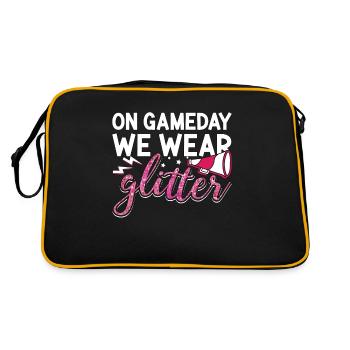 Cheerleading le jour du match, nous portons des paillettes d’encouragement - Sac Retro - noir/or - Dos