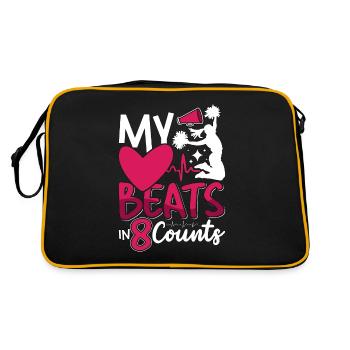 Cheerleading My Heart bat en 8 chefs d’accusation Cheering - Sac Retro - noir/or - Dos