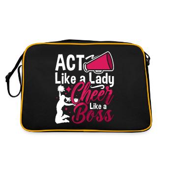 Cheerleading Agir comme une dame Cheer comme un acclamation - Sac Retro - noir/or - Dos