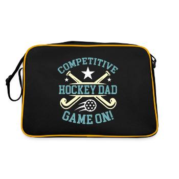 Hockey sur gazon Hockey compétitif Papa gardien de but - Sac Retro - noir/or - Dos