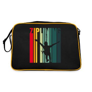 Tyrolienne Tyrolienne Dictons de tyrolienne Sports - Sac Retro - noir/or - Dos