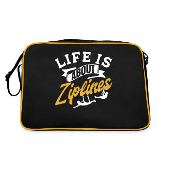 La vie consiste en tyroliennes sport tyrolienne - Sac Retro - noir/or - Dos