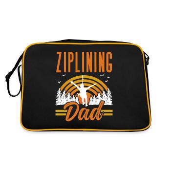 Tyrolienne Papa Tyrolienne Tyrolienne Sports Dictons - Sac Retro - noir/or - Dos
