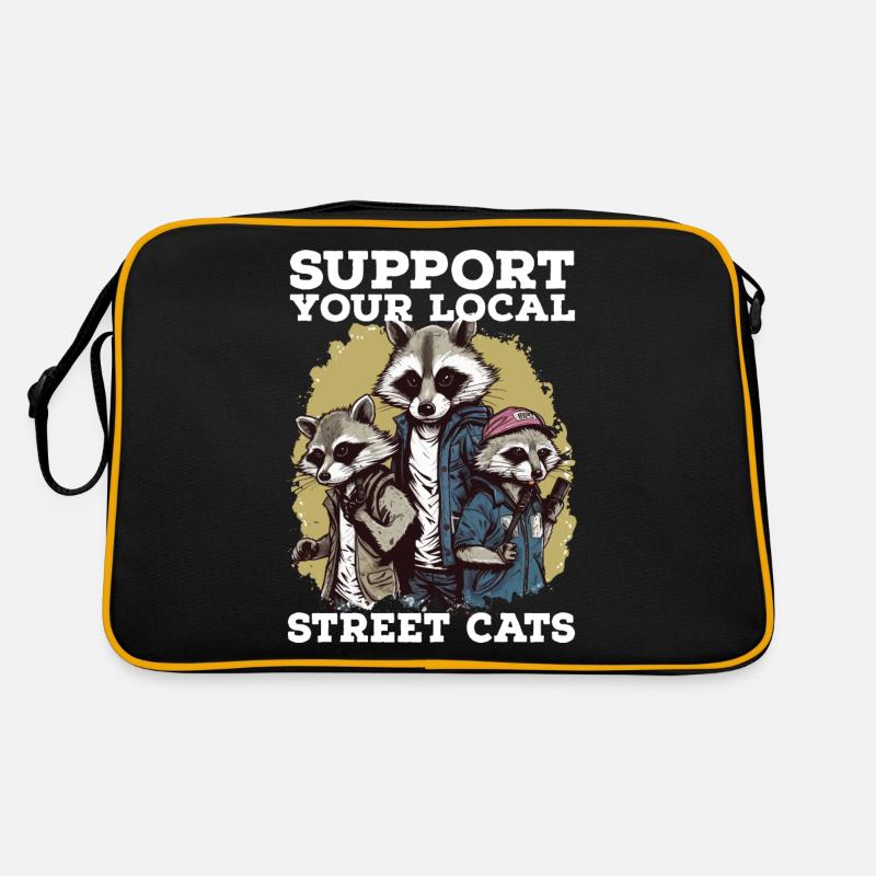 Soutenez votre chat de rue local Opossum de raton laveur Sac Retro