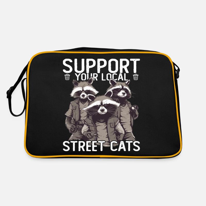 Soutenez votre chat de rue local Opossum de raton laveur Sac Retro