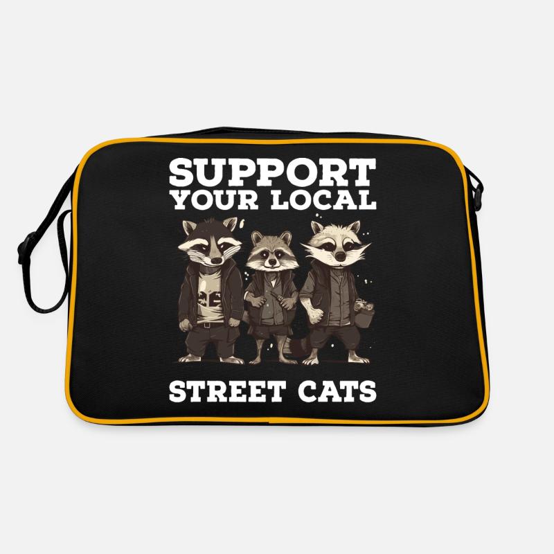 Soutenez votre chat de rue local Opossum de raton laveur Sac Retro