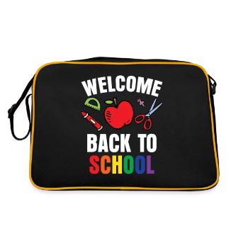 Welcome Back to School Back to School Teachers - Retro Bag - black/gold - Back