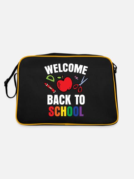Welcome Back to School Back to School Teachers - Retro Bag - black/gold - Back