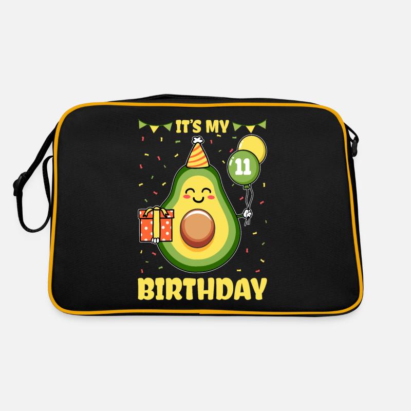 Avocado-liebhaber 11. Geburtstag Guacamole Retro Tasche