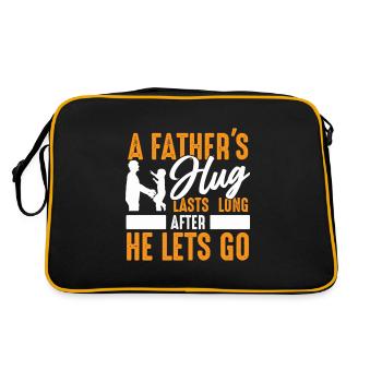 L’étreinte de papa dure longtemps après la fête des pères - Sac Retro - noir/or - Dos