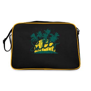 Salty Palm Tree Holiday Beach - Sac Retro - noir/or - Dos