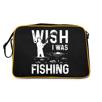 J’aimerais pêcher - Sac Retro - noir/or - Dos