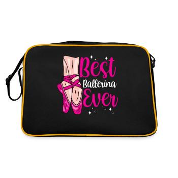 Meilleur ballet de danseuse de tous les temps - Sac Retro - noir/or - Dos