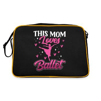 Cette mère aime la danseuse de ballet Ballerine - Sac Retro - noir/or - Dos