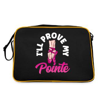 Je vais prouver mon passe-temps punchline - Sac Retro - noir/or - Dos