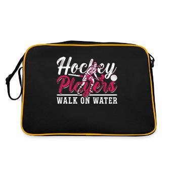 Joueurs de hockey sur gazon marcher sur le gardien de but de hockey sur l’eau - Sac Retro - noir/or - Dos