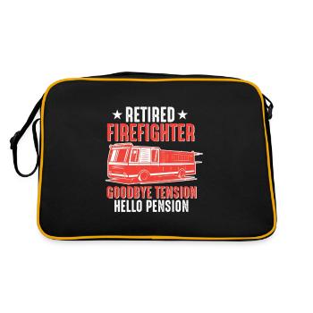 Retired Firefighter 2023 Retirement Life - Retro Bag - black/gold - Back