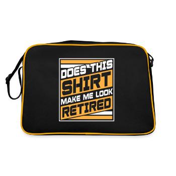 Make Me Look Retired 2023 Retirement Life Men - Retro Bag - black/gold - Back