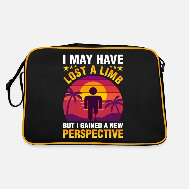 Amputierter Hat Eine Gliedmaße Verloren Retro Tasche