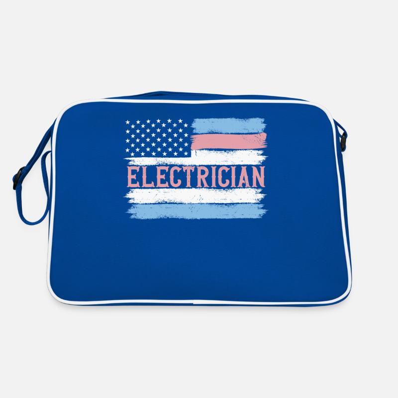 US Pride Lineman Electronics Technician Idée cadeau Sac Retro