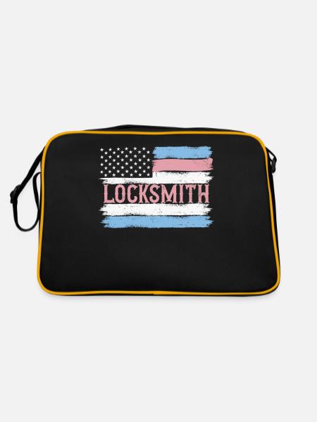 Idée cadeau du mécanicien métallurgiste US Pride - Sac Retro - noir/or - Dos