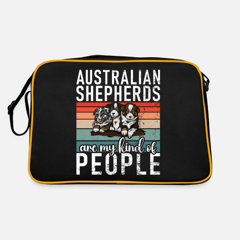 Australian Shepherd Geschenke Retro Tasche