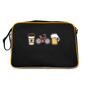 Bicycle, The - Retro Bag - black/gold - Back