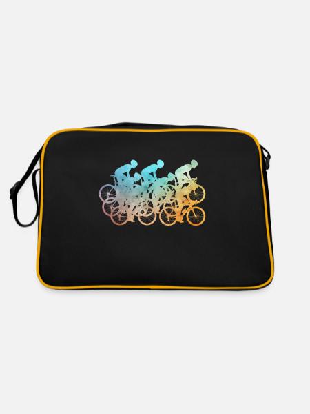 Cyclists, cyclists - Retro Bag - black/gold - Back