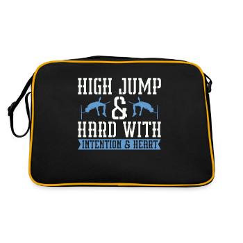 Sautez haut et fort avec intention de courir en hauteur - Sac Retro - noir/or - Dos
