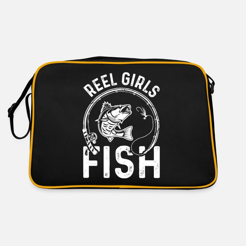 Filles de moulinet pêchant Sac Retro