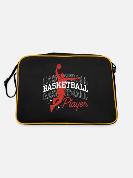 Joueur de basket-ball Entraîneur de l’équipe de basket-ball - Sac Retro - noir/or - Dos