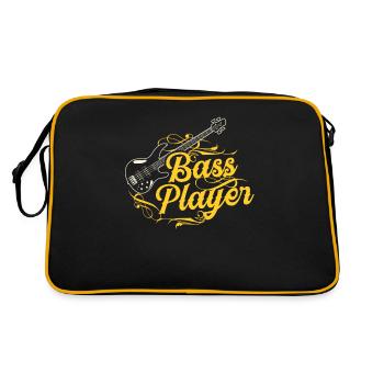 Bassiste Basse Guitare Basse Guitariste Basse Musicien - Sac Retro - noir/or - Dos