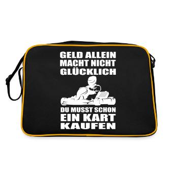 Kart - Retro Tasche - Schwarz/Gold - Hinten