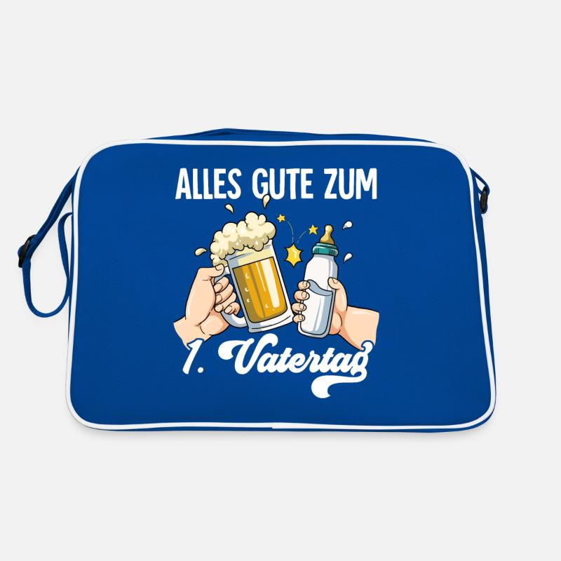 Erster Vatertag Retro Tasche