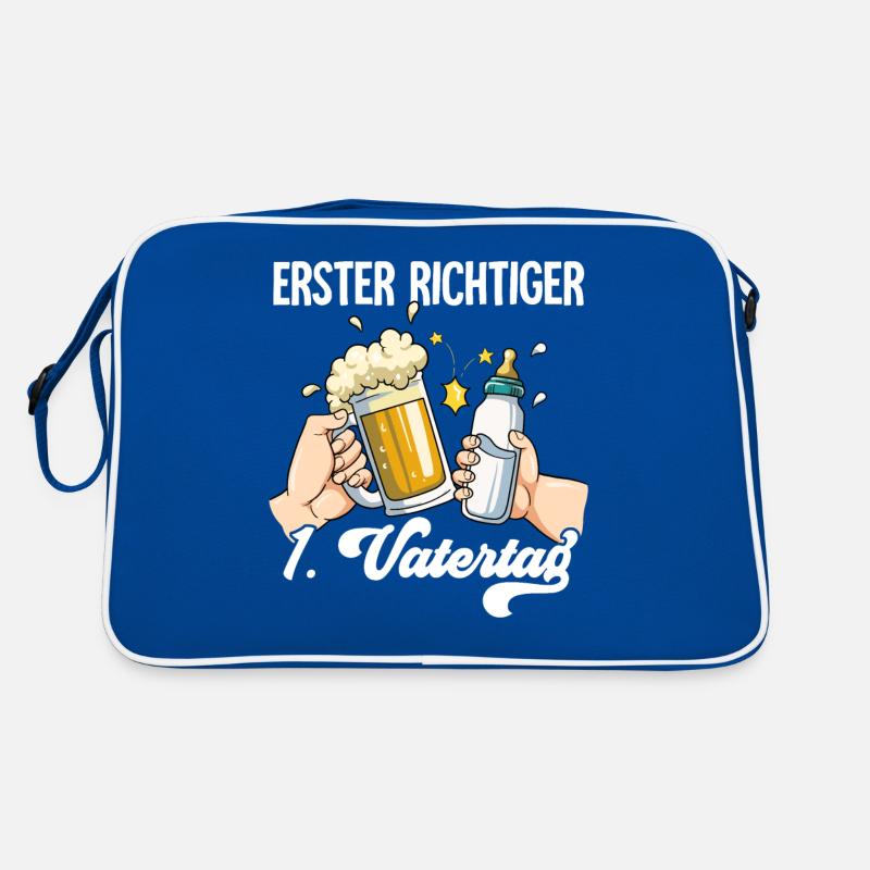 Erster Vatertag Retro Tasche