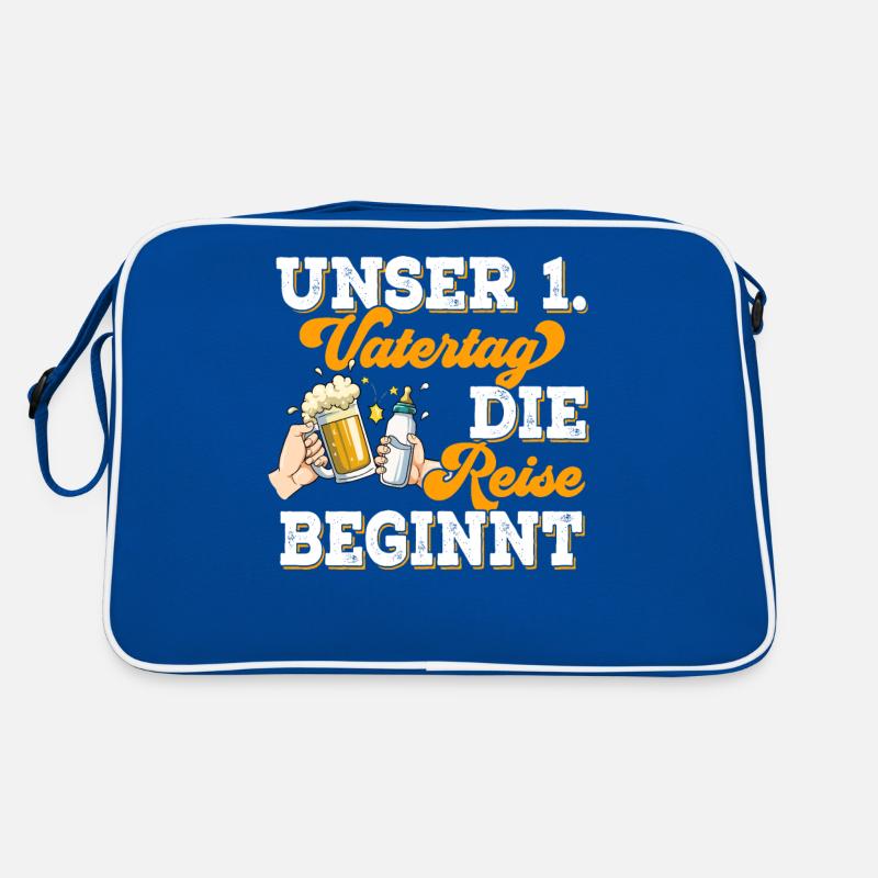 Erster Vatertag Retro Tasche