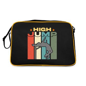 Saut en hauteur Saut en hauteur Saut à la perche Saut en hauteur - Sac Retro - noir/or - Dos