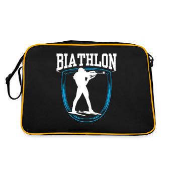 Biathlon Biathlète Biathlons Biathlète Sport - Sac Retro - noir/or - Dos