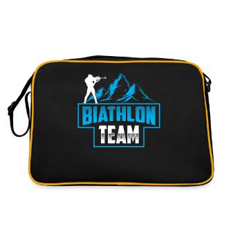 Biathlon Sport d’équipe Biathlète Biathlète Biathlons - Sac Retro - noir/or - Dos