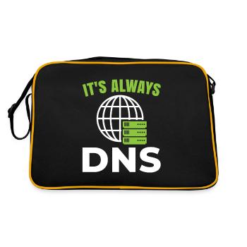 C’est toujours dns pour le fan d’ordinateur réseau - Sac Retro - noir/or - Dos