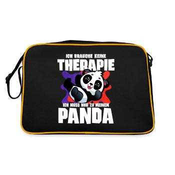 I don't need therapy I just have to go to my - Retro Bag - black/gold - Back