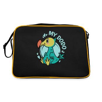 Mon oiseau Dodo de l’île Maurice - Sac Retro - noir/or - Dos