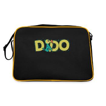 Oiseau dodo de l’île Maurice - Sac Retro - noir/or - Dos