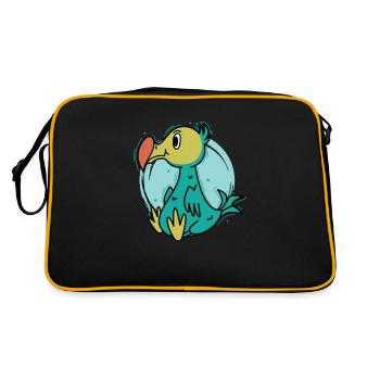 Dodo Bird of Mauritius Island - Retro Bag - black/gold - Back