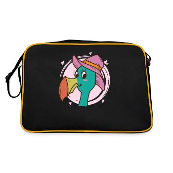 joli oiseau dodo coccinelle de l’île Maurice - Sac Retro - noir/or - Dos
