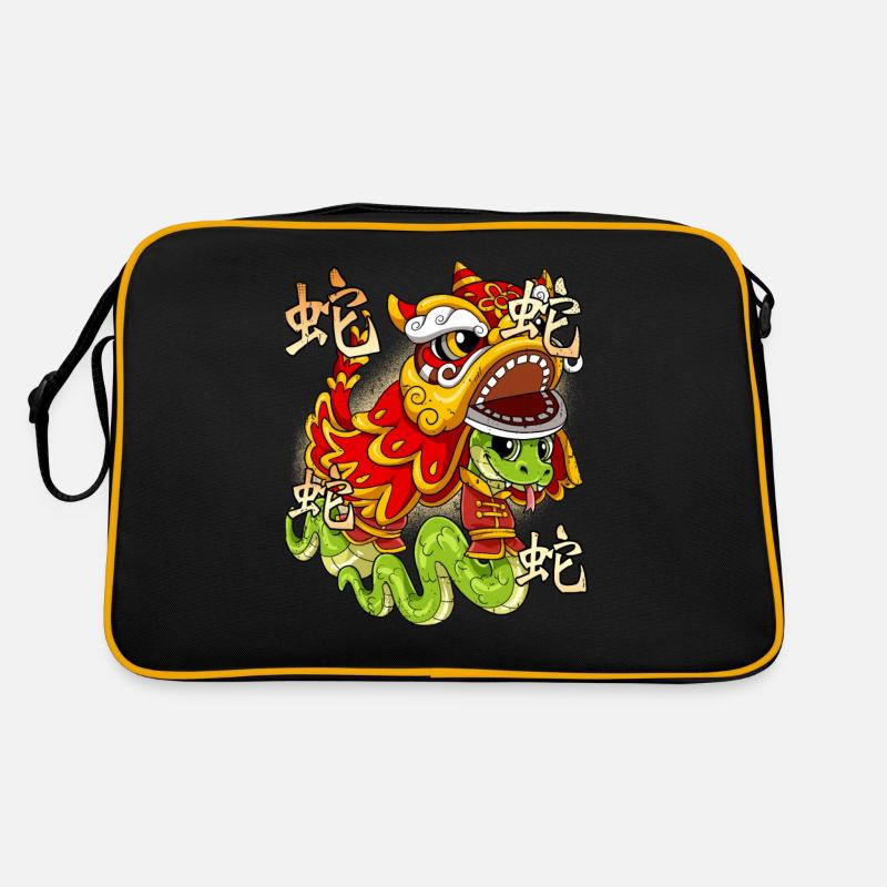 Année du Serpent Nouvel An lunaire chinois Sac Retro