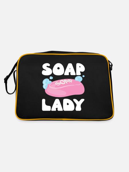 Soap Lady pour les fans de savon - Sac Retro - noir/or - Dos
