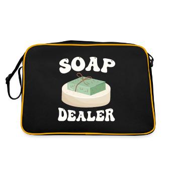 Abteilung Seifenverkauf - Retro Tasche - Schwarz/Gold - Hinten