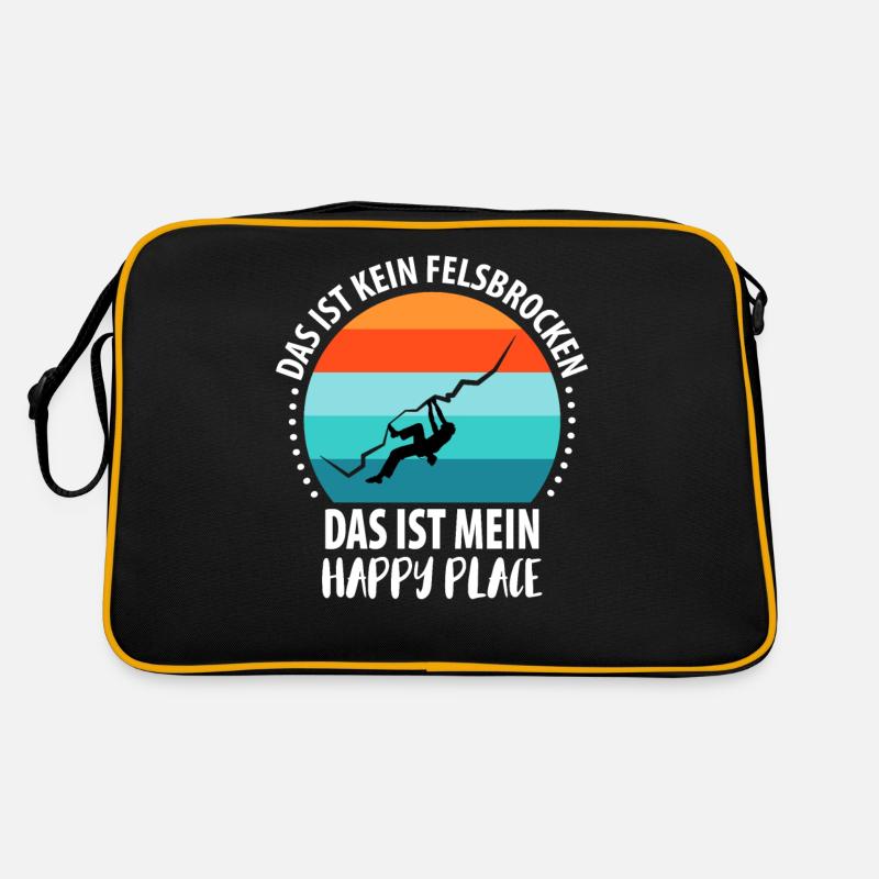 Vintage Bouldern Boulderer Klettern Kletterer Retro Tasche